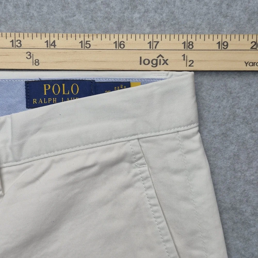 Polo Ralph Lauren Shorts Mens 35 Beige Chino Flat Front Casual Preppy Golf